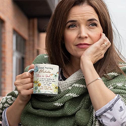 TheUnifury Personalized Christian Mugs For Women - Bible Verse Mug - Religious Tea Cup - Inspirational Mug For Mom Grandma Aunt Sister Wife Friends Coworkers - This Is God