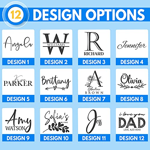 Personalized Tumbler with Engraved Name - 12 Designs, 20 Oz Coffee Tumbler with Slider Lid, Royal Blue, Double Wall Insulated - Custom Gift for Men, Women