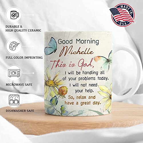 TheUnifury Personalized Christian Mugs For Women - Bible Verse Mug - Religious Tea Cup - Inspirational Mug For Mom Grandma Aunt Sister Wife Friends Coworkers - This Is God