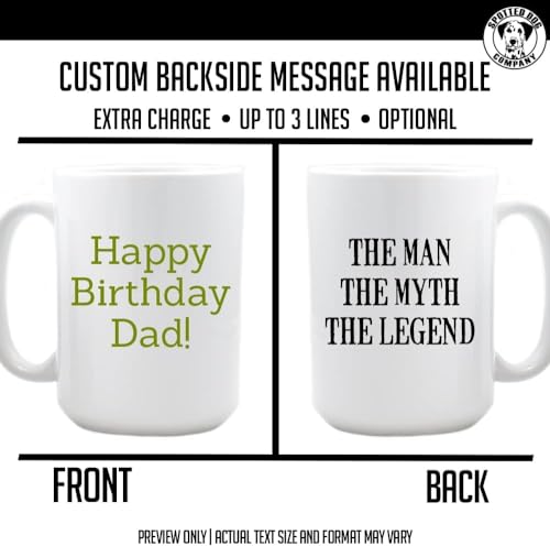 Personalized 15oz Ceramic Coffee Mug – (10 Colors) Photo Your Text Here, Customized Picture Name Words Cup, DYE Taza Cafe Personalizadas Fotos, Cute Custom Gifts Mom Women Men, Mother's Day (White)