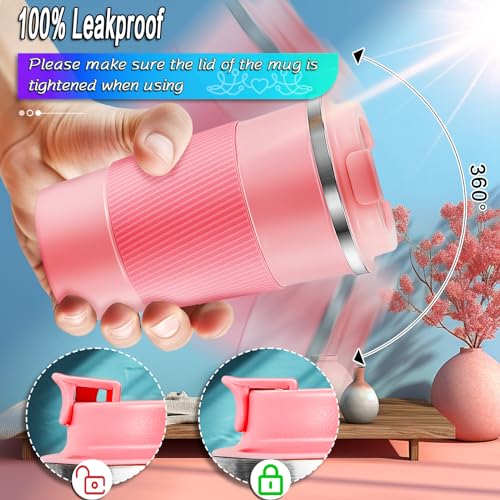 Travel Coffee Mug 16 oz, Insulated Coffee Cups with Lid, Thermos Stainless Steel Coffee Mugs Spill Proof, Double Wall Vacuum Tumbler, Reusable To Go Mug for Hot/Ice Coffee (navy blue)