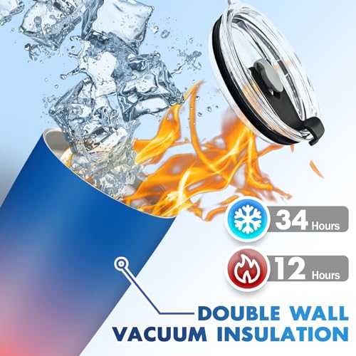 Petalsun Personalized Coffee Tumbler with Pictures Text Name, Custom Stainless Steel tumbler with lid and straw, Coffee Travel Mug Cup 20 Oz, Personalized Birthday Gifts for Mom Dad Friends office