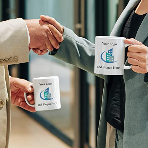 HomeBee Personalized Coffee Mug | Custom Photo Text and Logo Ceramic Mug | Customized 11 Oz Tea Cup for Men & Women | Unique Gift Idea - Taza Personalizadas Design with Picture or Message | White