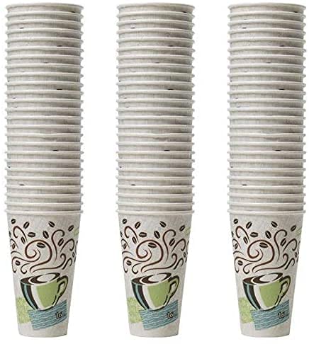 Dixie Perfectouch Insulated Paper Hot Cup, Coffee Haze Design, 75 Count 16oz