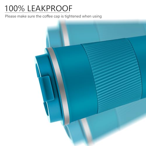 MOMSIV 12oz Travel Mug, Insulated Coffee Cup with Leakproof Lid, Travel Coffee Mug Vacuum Stainless Steel Double Walled Reusable Coffee Cup for Hot and Cold Water Coffee