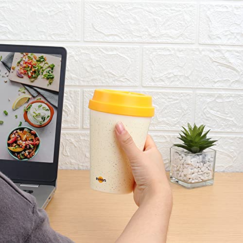 evron Spill Proof Travel Mug with Anti-Leak Locking Lid, Insulated Double-Wall Coffee Mugs for Hot and Cold Drinks (16oz and 10oz 2 Pack)