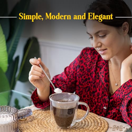 AYL Double Wall Glass Coffee Mugs - 16 oz Insulated Clear Coffee Mugs Set of 2, Perfect for Espresso, Cappuccino, Latte, Tea - Elegant Glass Coffee Cups Set