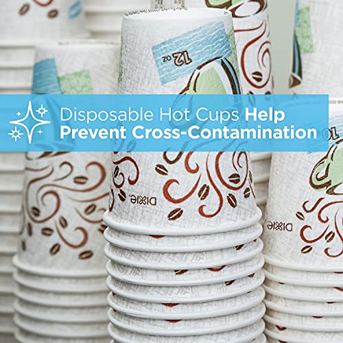 Dixie PerfecTouch 10 oz. Insulated Paper Hot Coffee Cup by GP PRO (Georgia-Pacific), Coffee Haze, 5310DX, 500 Count (25 Cups Per Sleeve, 20 Sleeves Per Case)