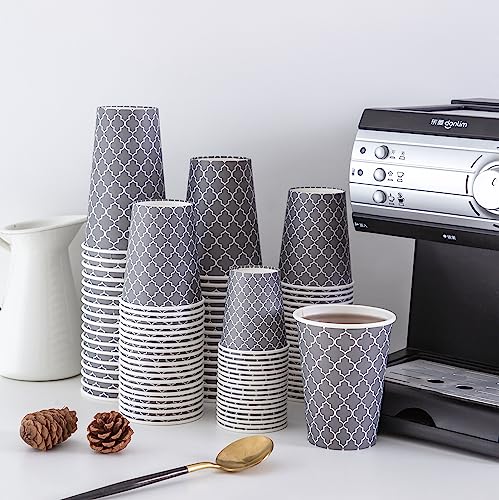 Lamosi Coffee Cups 10OZ 180 Pack, Disposable Coffee Cups, 10 oz Hot Cups,10 oz Paper Coffee Insulated Cups for Cold Hot Drinks (No Lids)