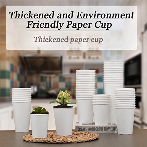 Lamosi Paper Cups 10 oz - 240 Pack, 10 oz Disposable Coffee Cups, Hot/Cold Beverage Drinking Cups for Water Juice or Tea, Perfect for Office Party Home Travel