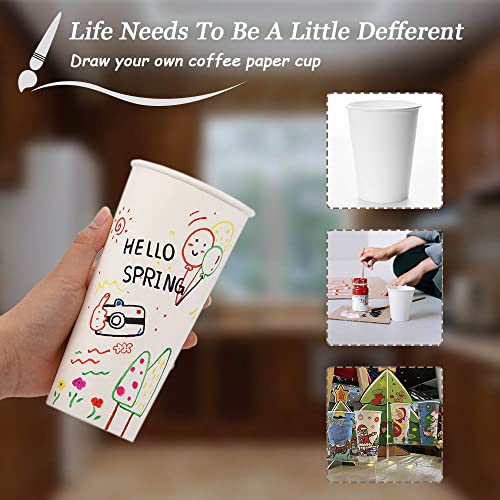 Lamosi Paper Cups 10 oz - 240 Pack, 10 oz Disposable Coffee Cups, Hot/Cold Beverage Drinking Cups for Water Juice or Tea, Perfect for Office Party Home Travel