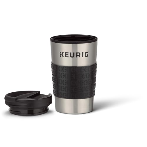 Keurig Travel Mug Fits K-Cup Pod Coffee Maker, 1 Count (Pack of 1), Stainless Steel