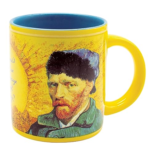 Van Gogh Disappearing Coffee Mug - Add Hot Water and Watch Van Gogh's Ear Disappear - Comes in a Fun Gift Box - by The Unemployed Philosophers Guild