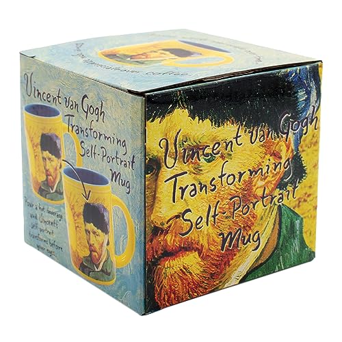 Van Gogh Disappearing Coffee Mug - Add Hot Water and Watch Van Gogh's Ear Disappear - Comes in a Fun Gift Box - by The Unemployed Philosophers Guild