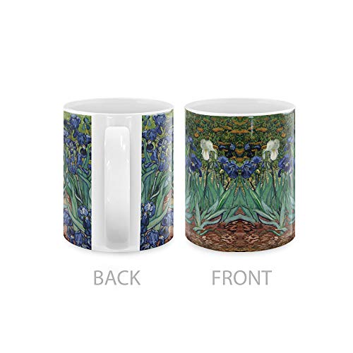 MUGBREW Classic Art Irises Vincent Van Gogh Ceramic Coffee Mug Tea Cup, 11 OZ