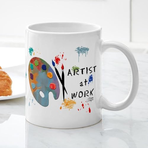 CafePress Artist At Work Mug 11 oz (325 ml) Ceramic Coffee Mug