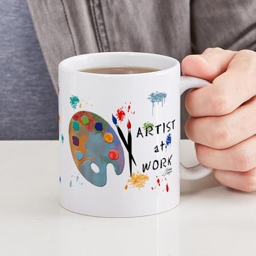 CafePress Artist At Work Mug 11 oz (325 ml) Ceramic Coffee Mug