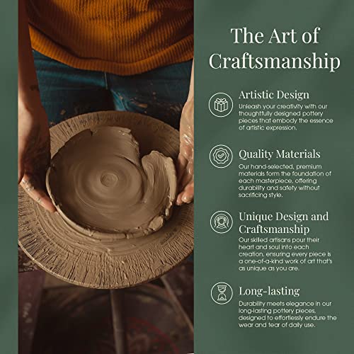 ALWAYS AZUL POTTERY Hummingbirdscape 14 Oz. Mug in Real Red Glaze - Handmade Ceramic Coffee Mug - Stylish and Unique Handcrafted Artistic Drinkware - Polished Clay Cups, Great for Coffee, Tea, & More