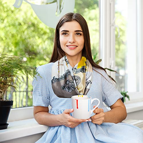 LittleBlueDeer Art Coffee Mugs for Women,Coffee Cup for Artist,Art Teacher Scarf,Artist Necklace for Girls,Art Lover Gifts for Women