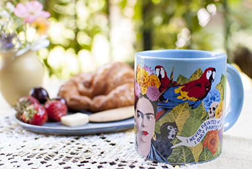 The Unemployed Philosophers Guild Frida Kahlo Dreams Mug - Sip Coffee With the Beloved Artist in Her Realm of Surrealism, Comes in Gift Box, 12 oz
