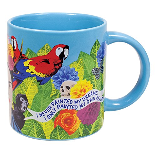 The Unemployed Philosophers Guild Frida Kahlo Dreams Mug - Sip Coffee With the Beloved Artist in Her Realm of Surrealism, Comes in Gift Box, 12 oz