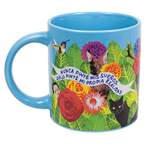 The Unemployed Philosophers Guild Frida Kahlo Dreams Mug - Sip Coffee With the Beloved Artist in Her Realm of Surrealism, Comes in Gift Box, 12 oz