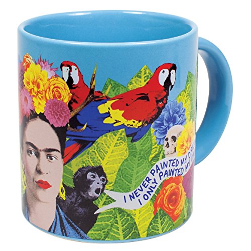 The Unemployed Philosophers Guild Frida Kahlo Dreams Mug - Sip Coffee With the Beloved Artist in Her Realm of Surrealism, Comes in Gift Box, 12 oz