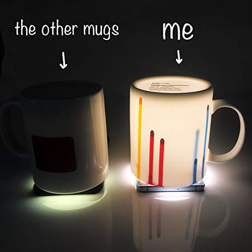 CHIEN-CHI LILI Artist Mugs for Art Lover, Novelty Art Gallery Rainbow Mug, Art Show Gifts for Women, Fun Gag Birthday Mother's Day Mug Gifts for Women Artist Art Friends, Birthday Christmas Day Gifts