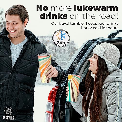 Boho 20 oz Insulated Coffee Tumbler Mug