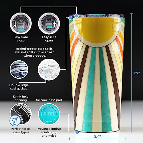 Boho 20 oz Insulated Coffee Tumbler Mug