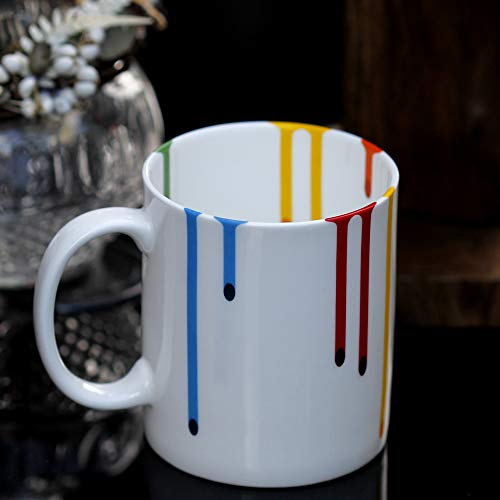 CHIEN-CHI LILI Artist Mugs for Art Lover, Novelty Art Gallery Rainbow Mug, Art Show Gifts for Women, Fun Gag Birthday Mother's Day Mug Gifts for Women Artist Art Friends, Birthday Christmas Day Gifts