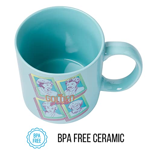 Golden Girls Retro Squares Ceramic Coffee Mug