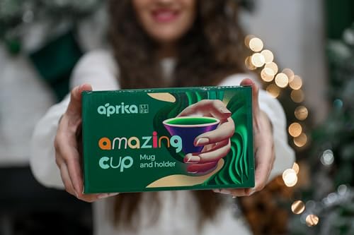 Coffee Mug with Base Cone Funnel Shaped Retro Ceramic Mug Pottery Tea Cup Japanese Latte Unique Porcelain Coffee Cup - Christmas Gift - 6.8 oz/200ml