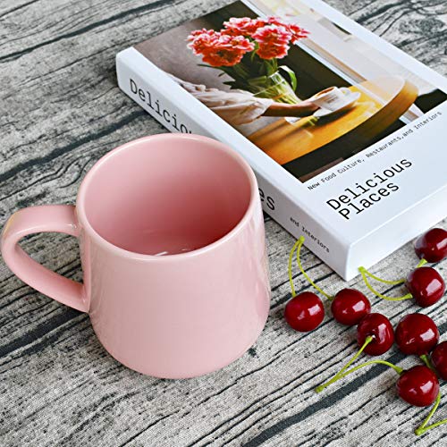 Bosmarlin 18 oz Pink Ceramic Coffee Mug