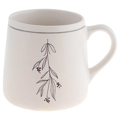 Mistletoe Winter White Coffee Mug, 18 OZ