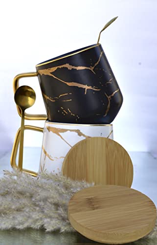 Kintsugi Style Ceramic Coffee Tea Mug Set