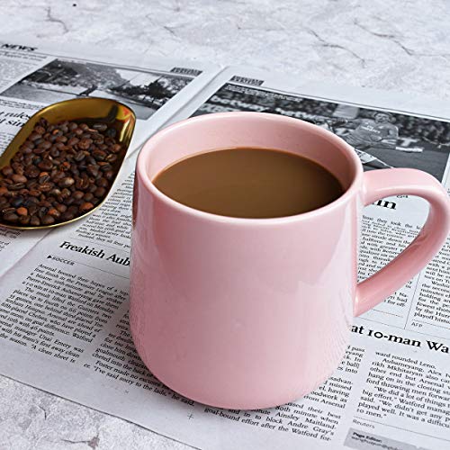 Bosmarlin 18 oz Pink Ceramic Coffee Mug