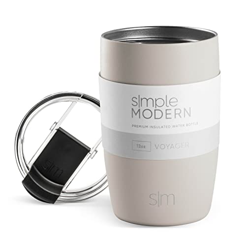 Stylish Insulated Travel Coffee Mug - 12oz Almond