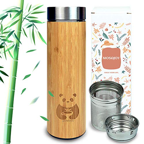 Bamboo Infuser Travel Tea Mug - 17 Ounce
