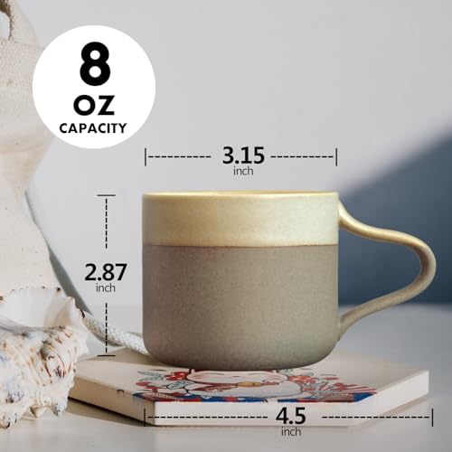 Handmade 8 oz Japanese Ceramic Coffee Mug