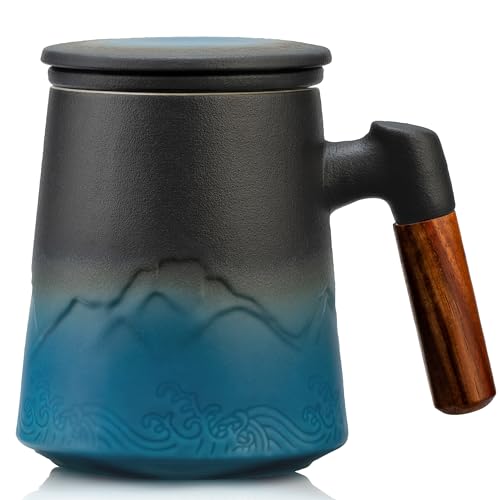 Suyika Infuser Tea Cup with Ceramic Lid