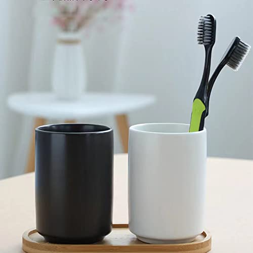 Khanjuan White Handleless Ceramic Tea and Coffee Mugs