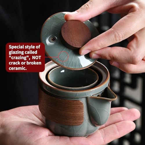 Minimalist Portable Kungfu Teapot and Cup Set