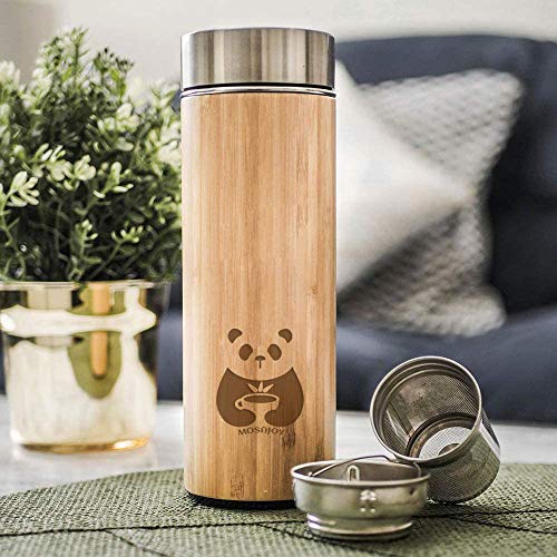 Bamboo Infuser Travel Tea Mug - 17 Ounce
