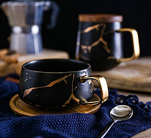 Golden Hand Print Tea and Coffee Cup Set