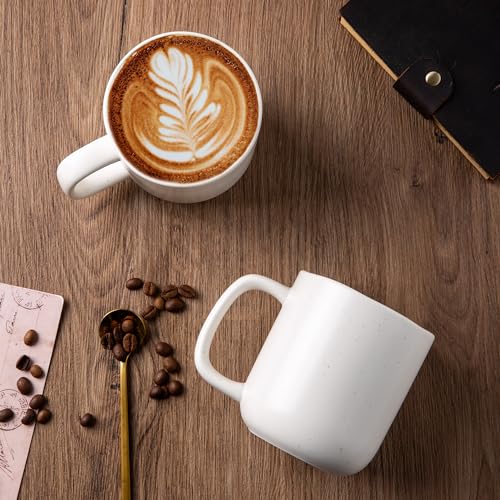 AmorArc 14oz Speckled Ceramic Coffee Mugs Set