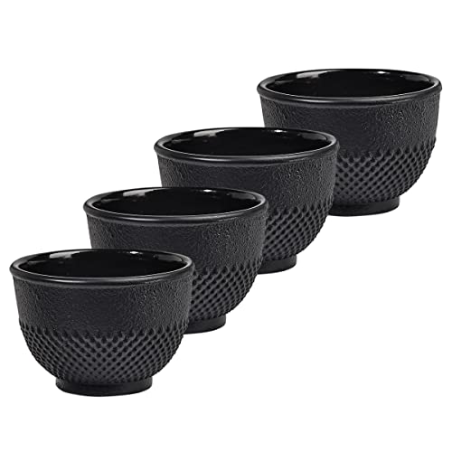 Sungmor Japanese Style Cast Iron Teacups Set