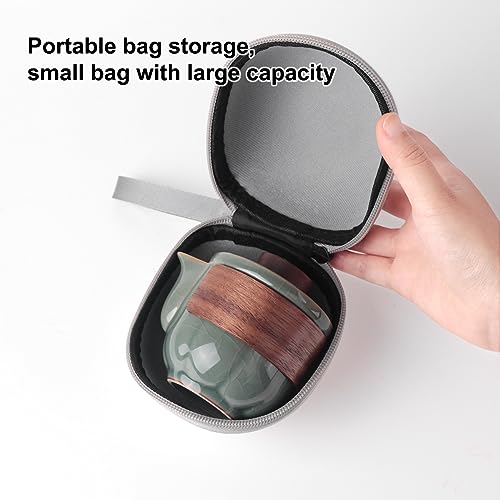 Minimalist Portable Kungfu Teapot and Cup Set