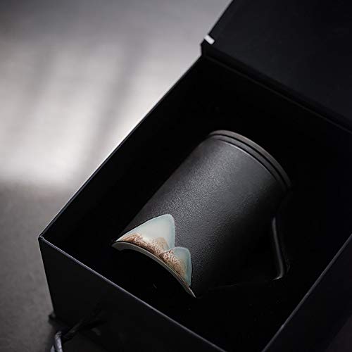 Japanese Pottery Mug with Infuser and Lid