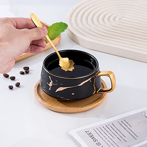Golden Hand Print Tea and Coffee Cup Set